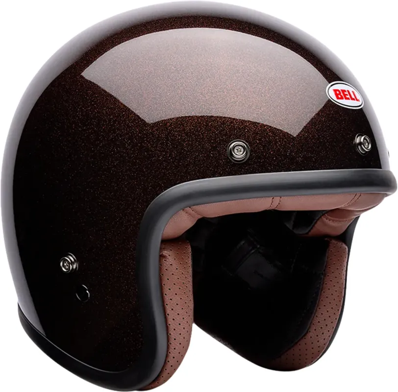 Výprodej Bell Custom 500 Flake Jet Helmet tmavě hnědá - XS (53/54)