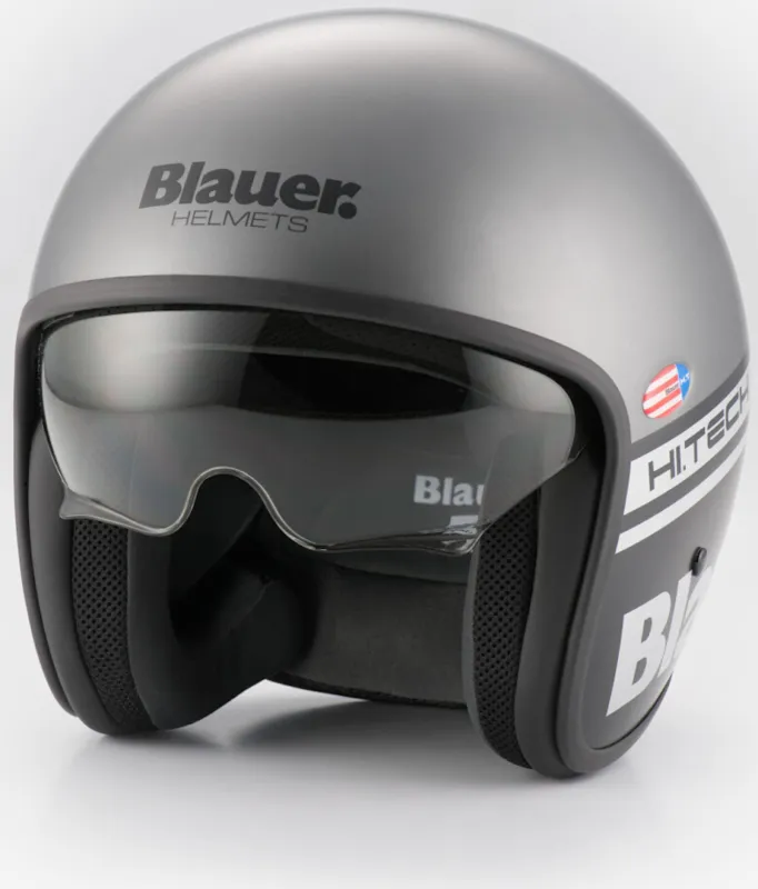 Blauer Pilot 1.100 Trysková přilba Grey Matt - XS (53/54) Kup Teď