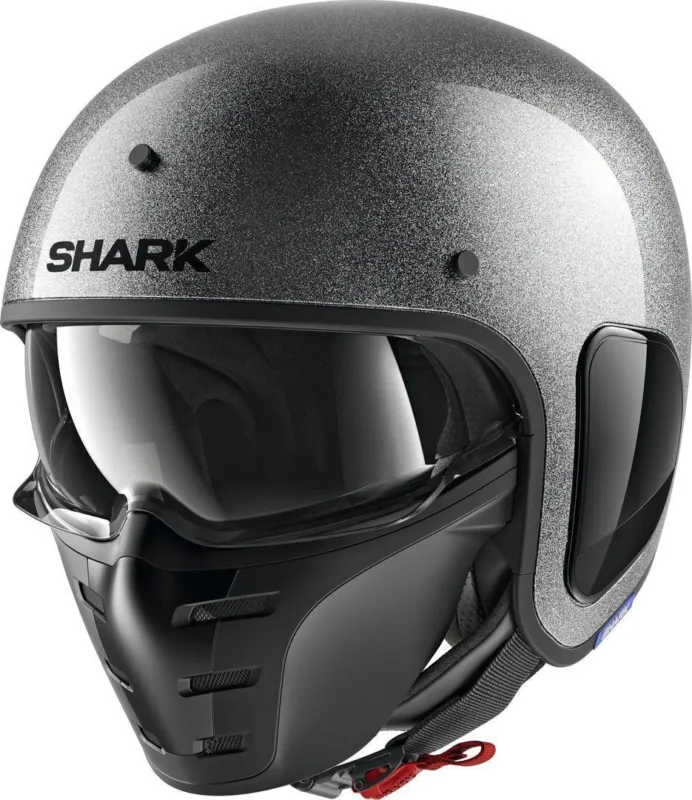 Shark S-Drak Glitter Jet Helmet Stříbro - L (59/60) Top Prodej