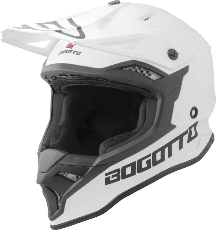 Výhodná Nabídka Bogotto V337 Solid Motokrosová přilba Bílá mat - XS