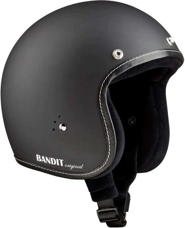 Jen Po Omezenou Doba Bandit Jet Premium Line Jet Helma Black Matt - XS (54)