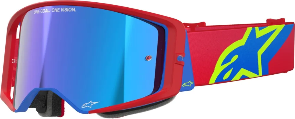 Alpinestars Supertech Corp Absolute Vision Mirror Motokrosové brýle červená/modrá - Alpinestars Supertech Corp Absolute Vision Mirror Motokrosové brýle červená/modrá ► koupit online na FC-Moto Speciální Cena