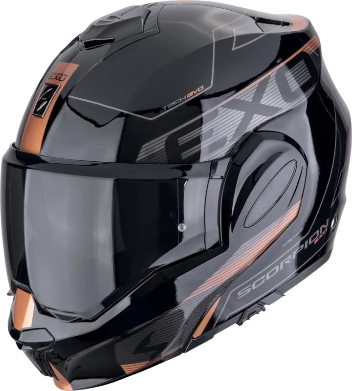 Nejprodávanější Scorpion EXO Tech Evo Traveller Přilba Černá/bronzová - L (58/59)