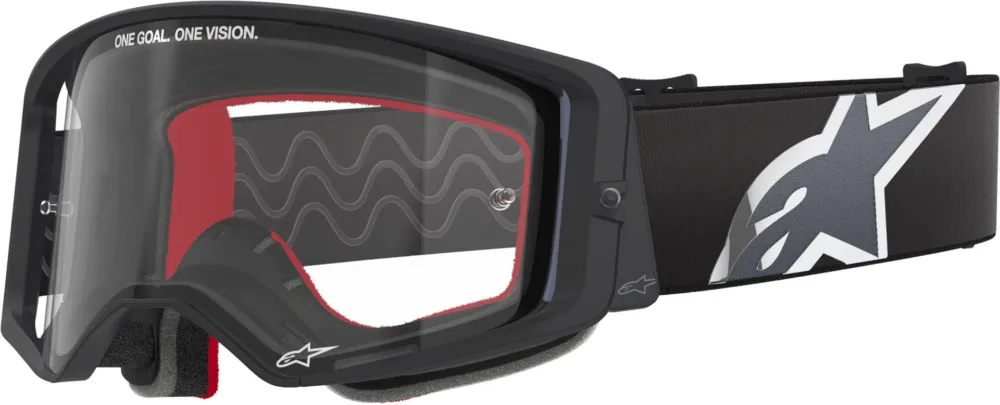 Alpinestars Supertech Corp Absolute Vision Stripe Motokrosové brýle Černá/šedá - Alpinestars Vrácení Zdarma