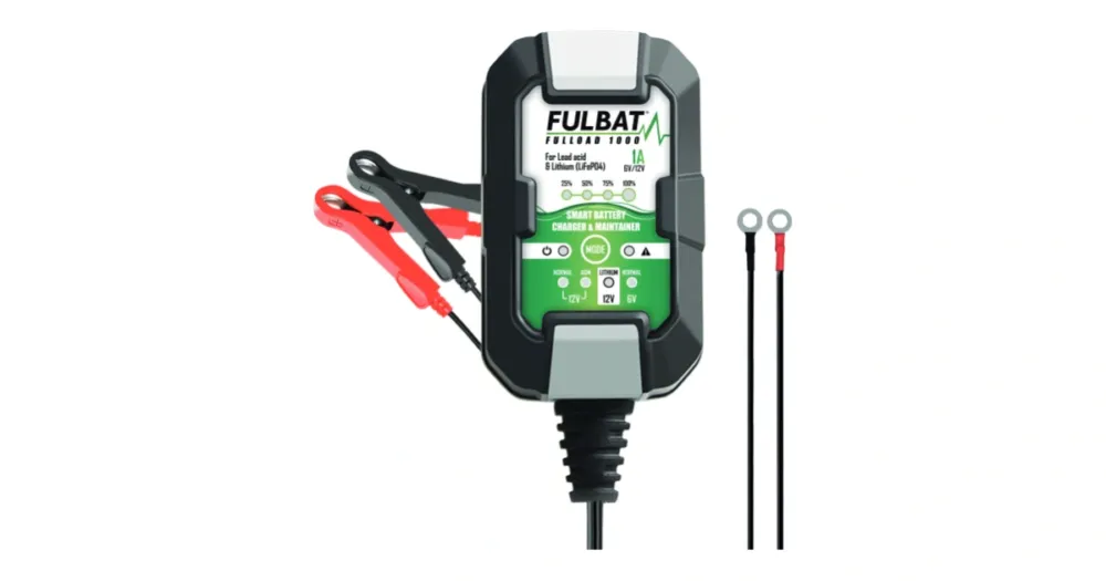 Nabíječka baterií FULBAT FULLOAD 1000 FULLOAD 1000 6/12V 1A (10 pcs) (vhodné také pro lithiové baterie) Super Cena