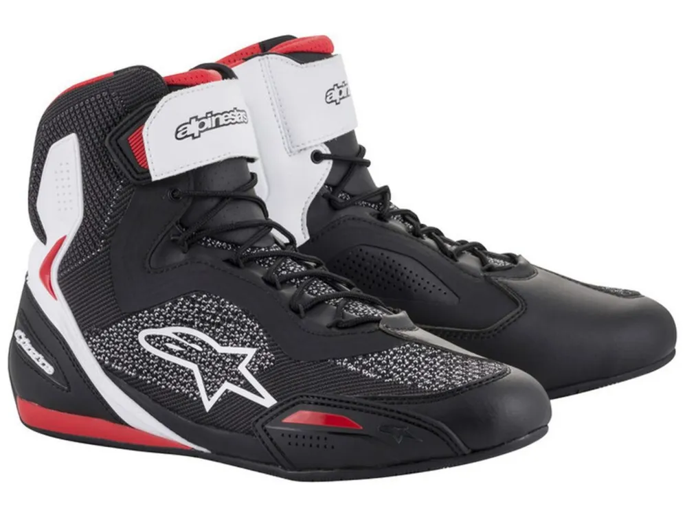 Akční Nabídka boty FASTER-3 RIDEKNIT, ALPINESTARS (černé/bílé/červené) 2026 - 45