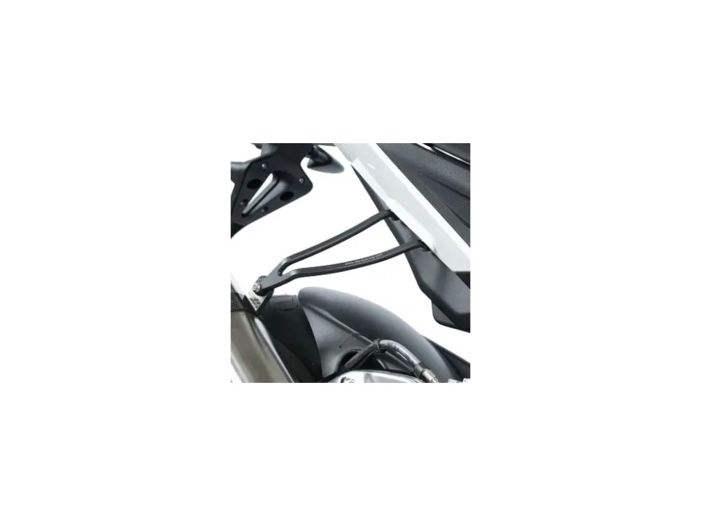 Levný Držák výfuku, černý, Aprilia RSV-4 Factory - Akrapovic slip-on exhaust